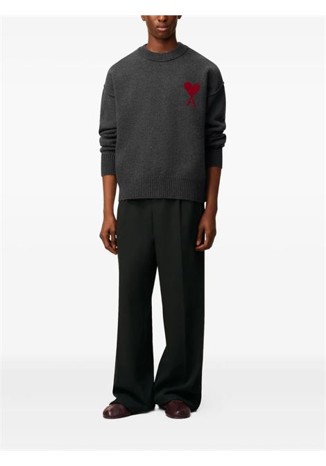 maglione girocollo adc uomo grigio AMI PARIS | UKS838.018084